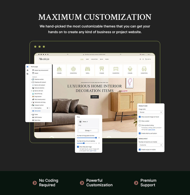 Aliiedstyle Premium Furniture Home Decor Shopify Responsive Theme #301476-2