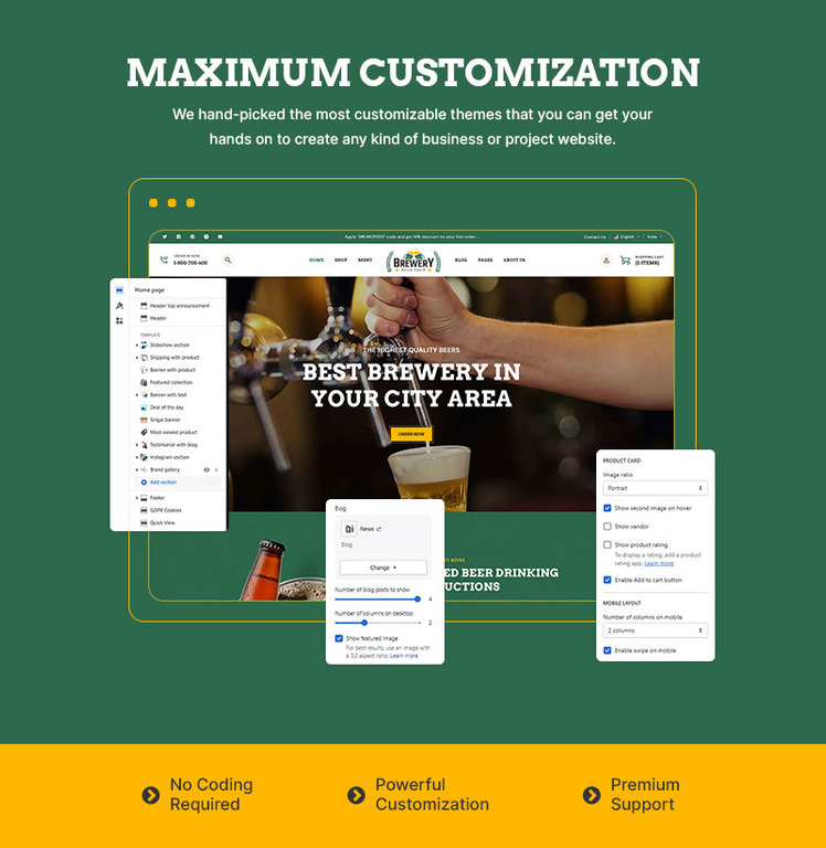 Brewery Alcohol Beer Wine Shop Multipurpose Shopify Responsive Theme #359388-2