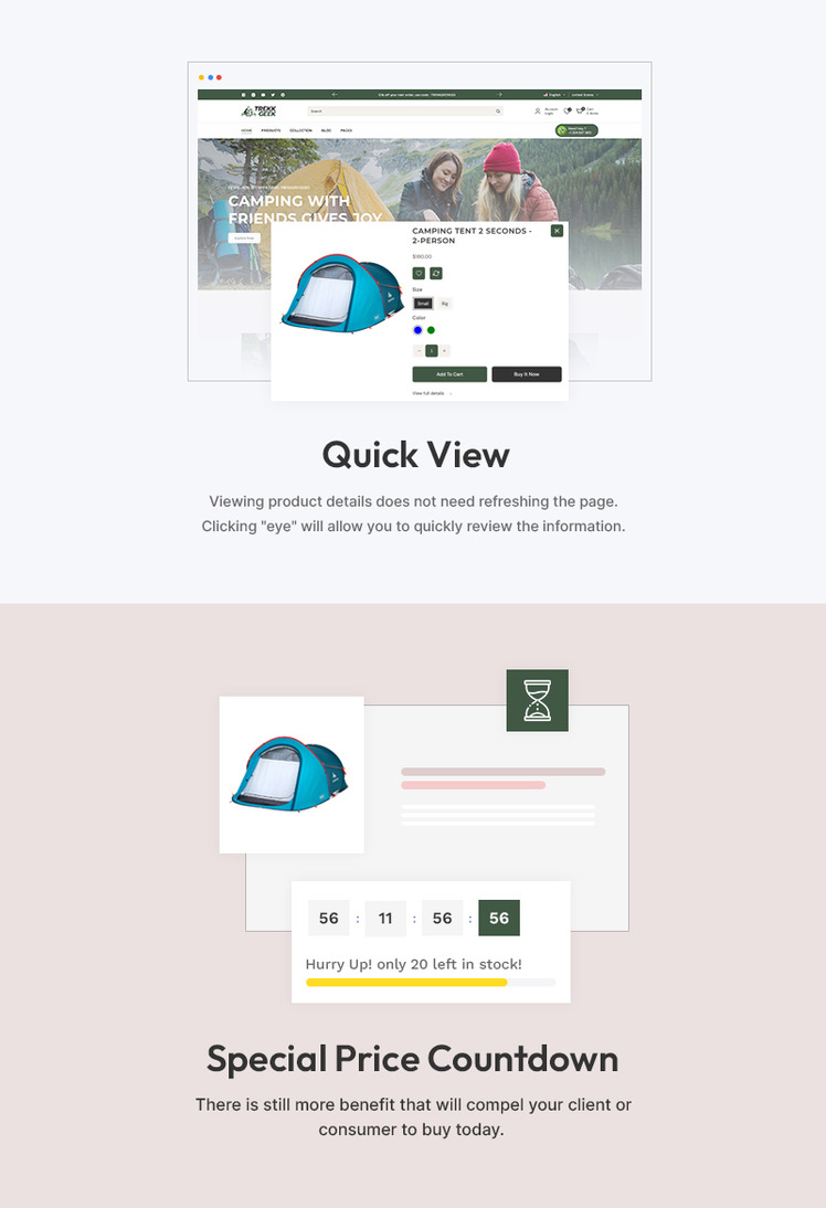Trekk Geek Tour Adventure Trekking Camping Hiking Multipurpose Shopify Responsive Theme #382353-7