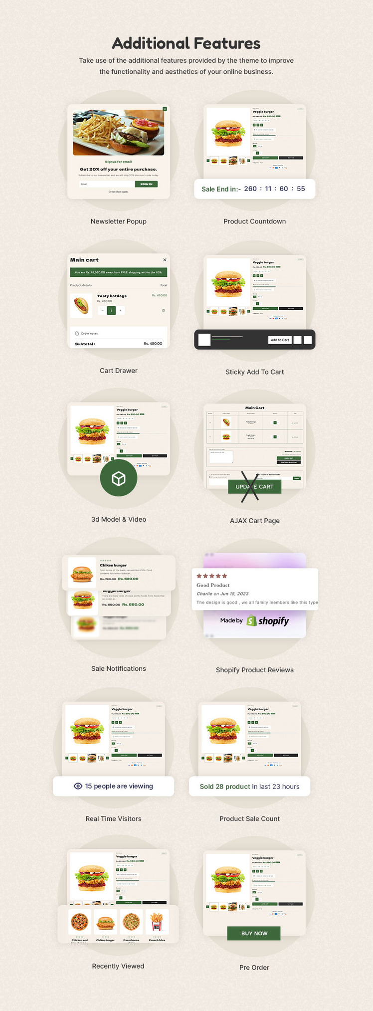 Garlic Grocery Food Delivery Restaurant Supermarket Store Responsive Shopify Theme #349446-17