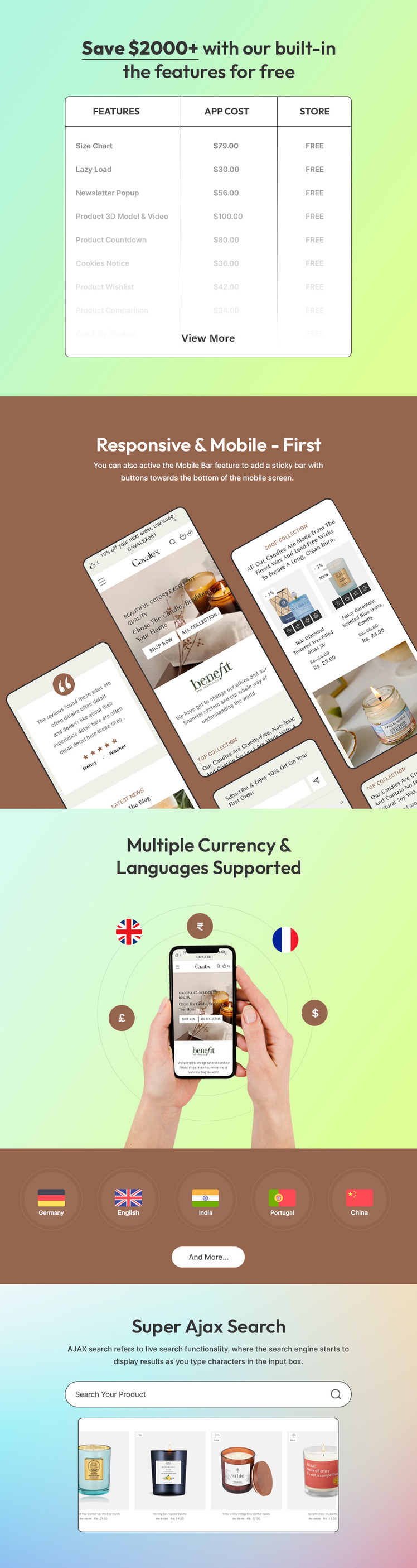 Cavalex Candles Store Multipage Clean Online Store Shopify Theme #409665-2