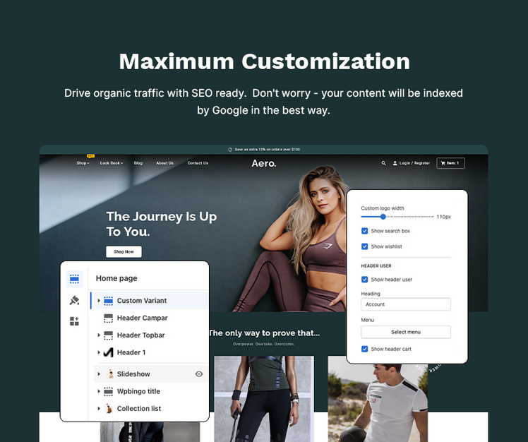Aero Sports and Gym Fashion Accessory High level Shopify Multi purpose Responsive Theme #329816-4