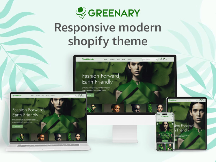 GREENARY Fashion Store Shopify Theme for Clothing and Jewellery #352755-1