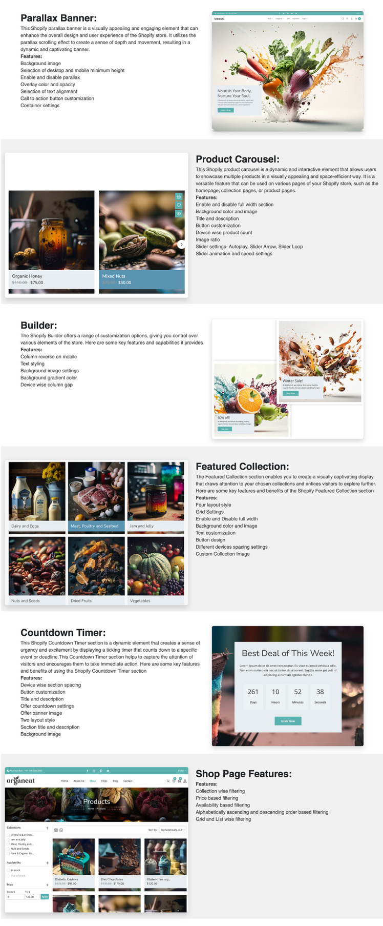 Organeat Healthy and Organic Food Store Shopify Theme #353311-4