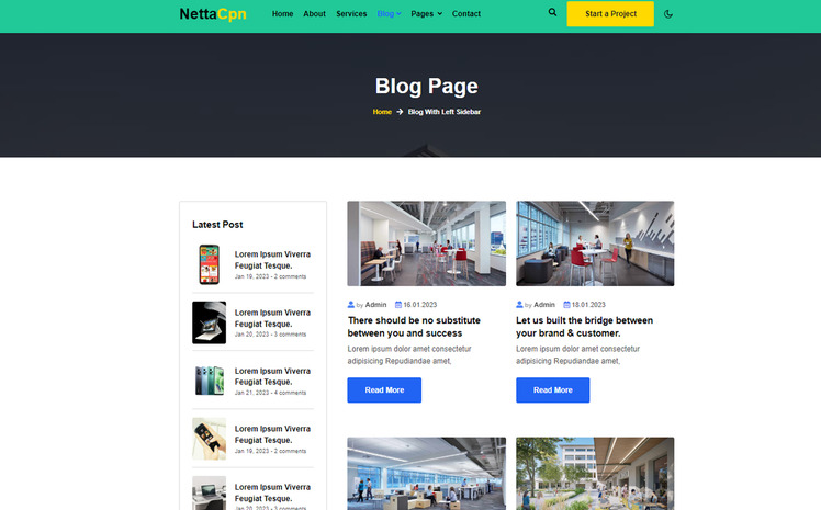 NettaCPN - Service Company - Infomation Company - Website Template ...