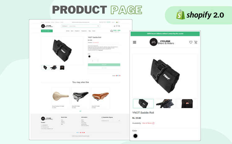 Cyclone Bicycle Shopify Theme #352497