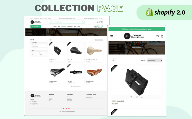 Cyclone Bicycle Shopify Theme #352497