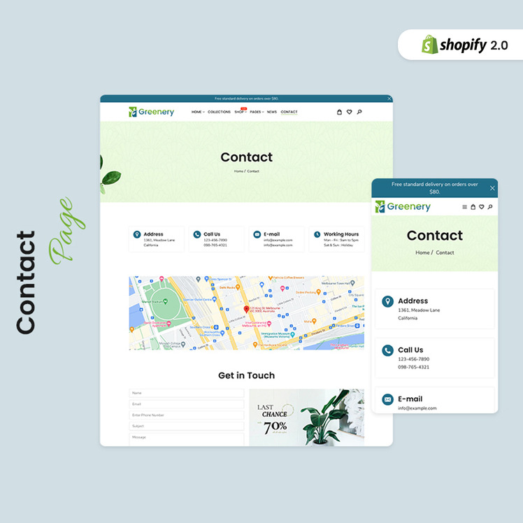 Greenery Gardening and Houseplants Shopify Theme #353307-10