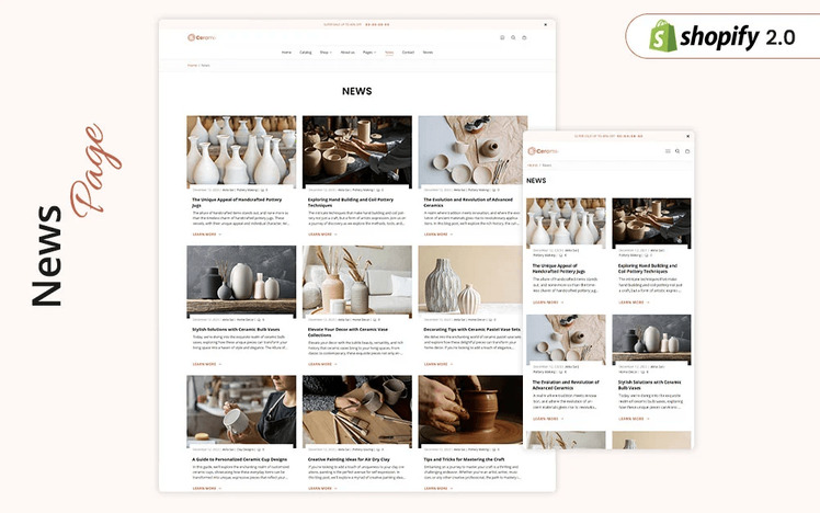 Ceramix Modern Ceramics and Pottery Decor Shopify Theme #382634-7