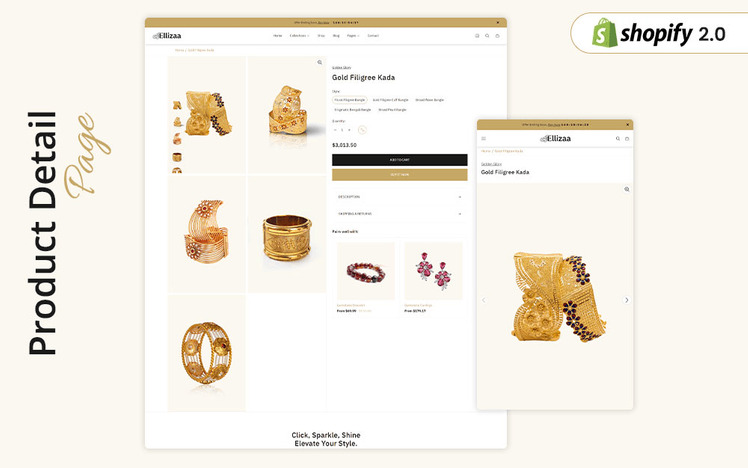 Ellizaa Jewellery Store Boutique Shopify Theme #382633-6