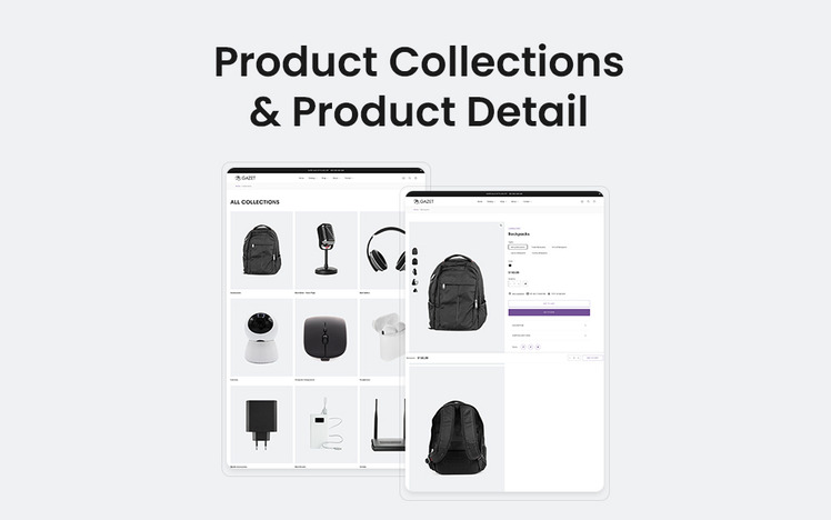 Gazet Electronic Accessories Store Shopify Theme #381438-1