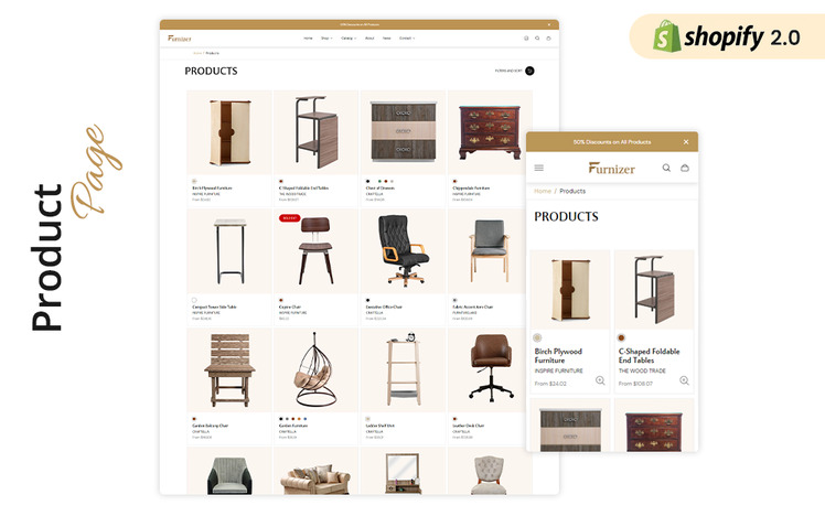 Furnizer Home Decor and Furniture Shopify Theme #382355-4