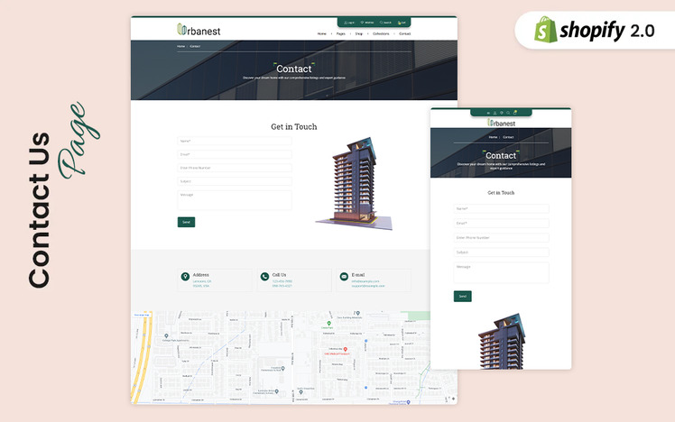 Urbanest Construction and Real Estate Business Shopify Theme #405539
