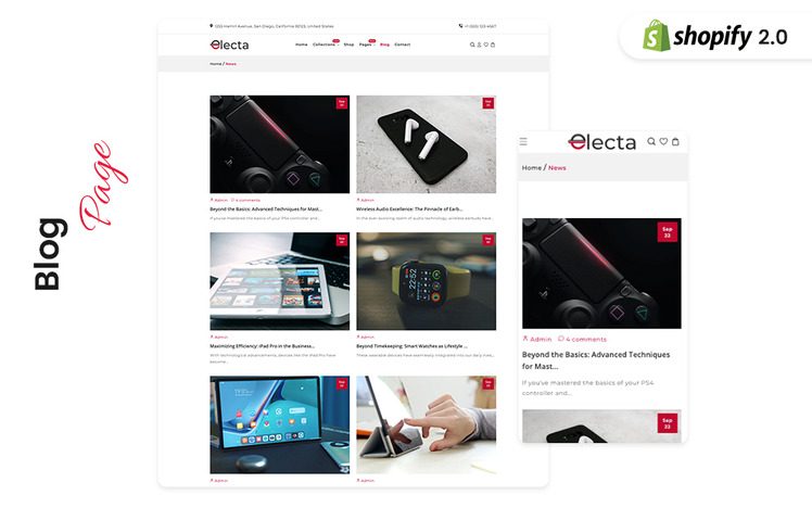 Electa Electronics Gadget Stores Shopify Theme #371879-5