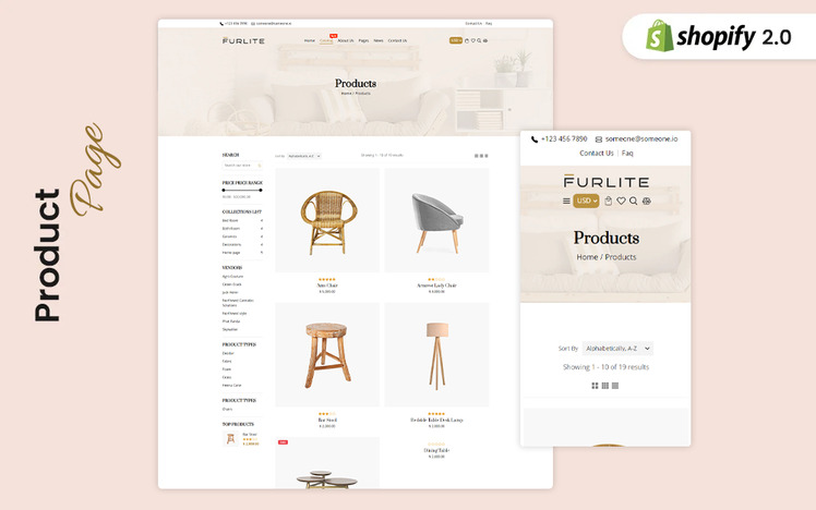 Furlite Furniture Stores Shopify Theme #372943-5