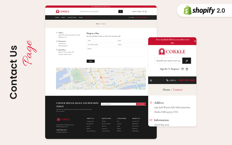 Corkle Wine Products and Winery Farm Responsive Shopify Theme #358075-5