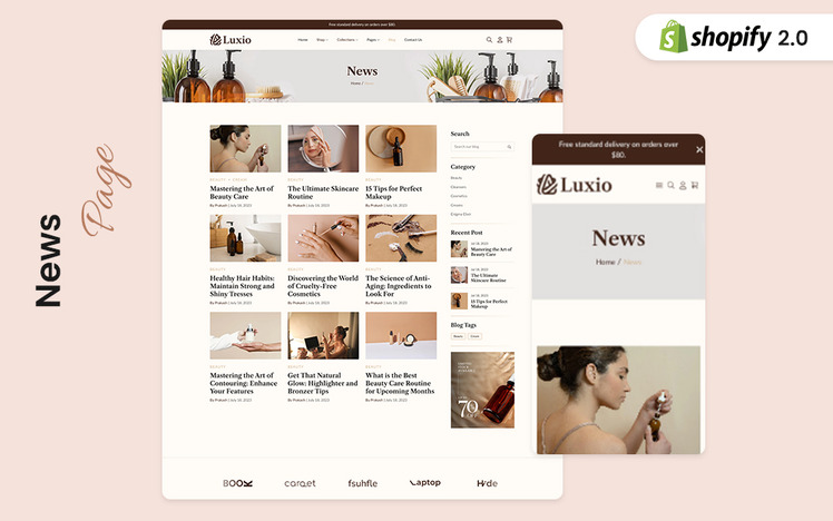 Luxio Beauty and Cosmetics Shopify Theme #363791-5