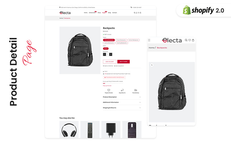 Electa Electronics Gadget Stores Shopify Theme #371879-7