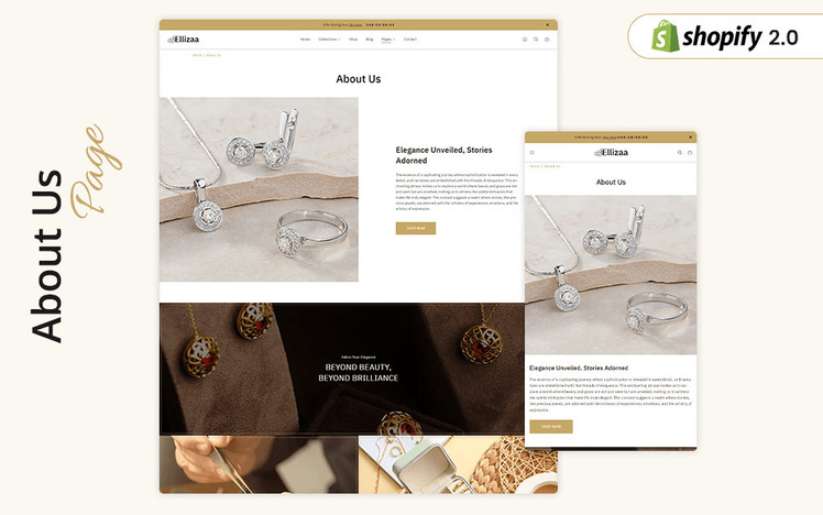 Ellizaa Jewellery Store Boutique Shopify Theme #382633-4