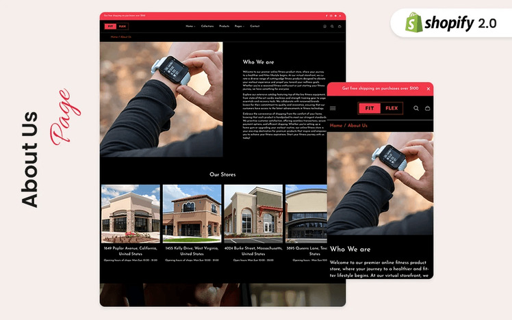 FitFlex Gym Fitness Equipments Shopify Theme #379308-4