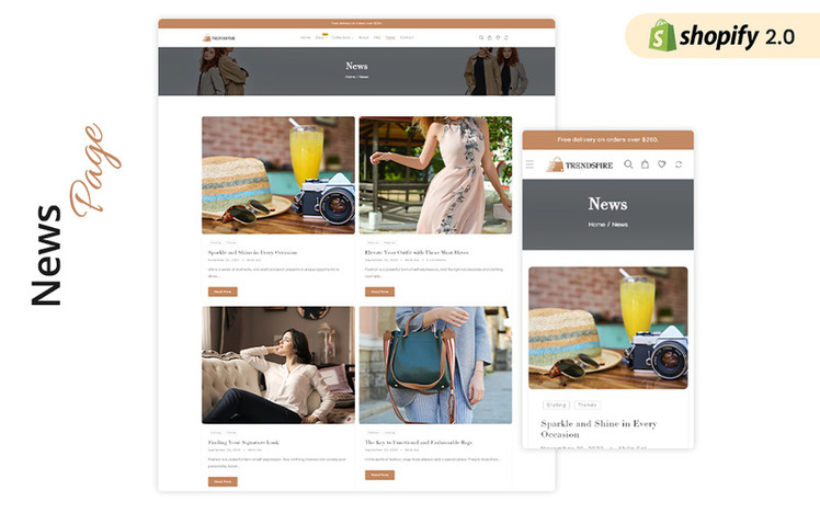 TrendSpire Apparels and Clothing Fashion Shopify Theme #373182-7