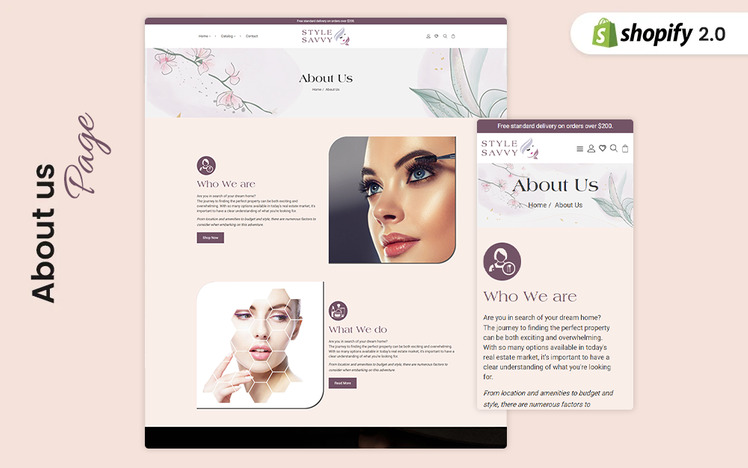 StyleSaavy Beauty and Cosmetics Store Shopify Theme #428465