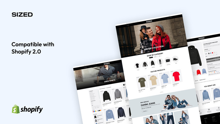 Sized Fashion Store Shopify Responsive Theme #403011