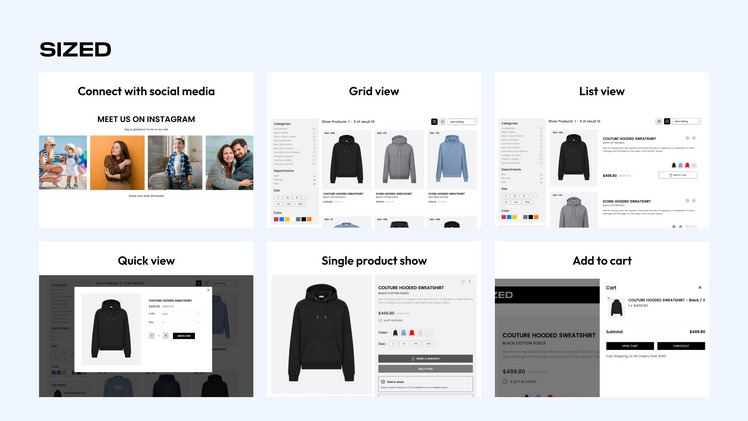 Sized Fashion Store Shopify Responsive Theme #403011