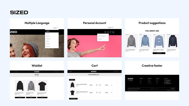 Sized Fashion Store Shopify Responsive Theme #403011