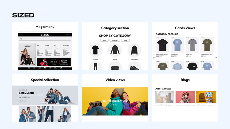 Sized Fashion Store Shopify Responsive Theme #403011