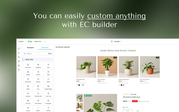 EComposer Free Plant Garden Shopify Template #441227-1