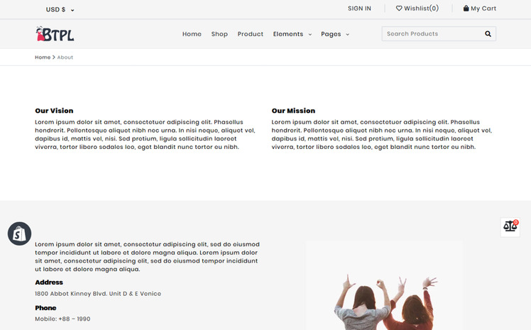 BTPL Fashion Responsive Shopify Theme #179269
