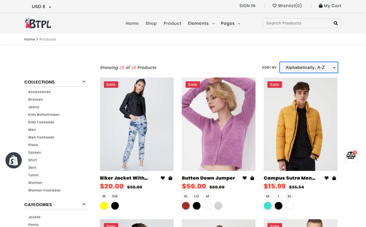 BTPL Fashion Responsive Shopify Theme #179269
