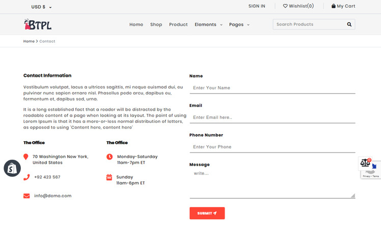 BTPL Fashion Responsive Shopify Theme #179269