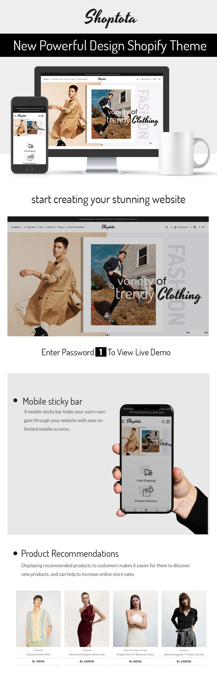 Shoptala Fashion Designer Cloth Accessories OS Shopify Theme #325262-1