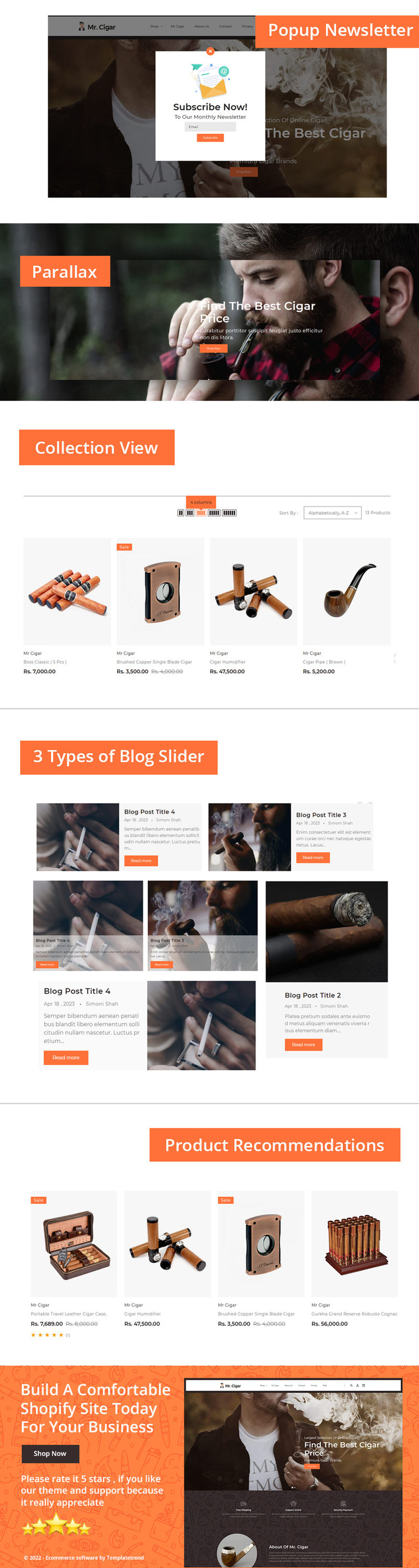 Mr Cigar Stogie Tobacco Cigarette Shopify os Theme #330333-2