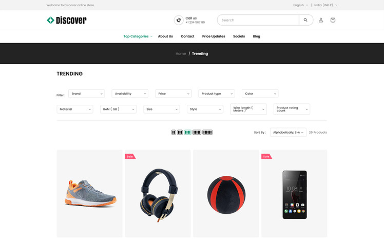 Discover Multipurpose Electronics Lingrie Bra Shopify OS Theme #310620