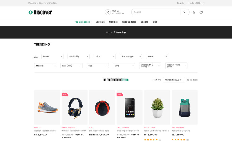 Discover Multipurpose Electronics Lingrie Bra Shopify OS Theme #310620