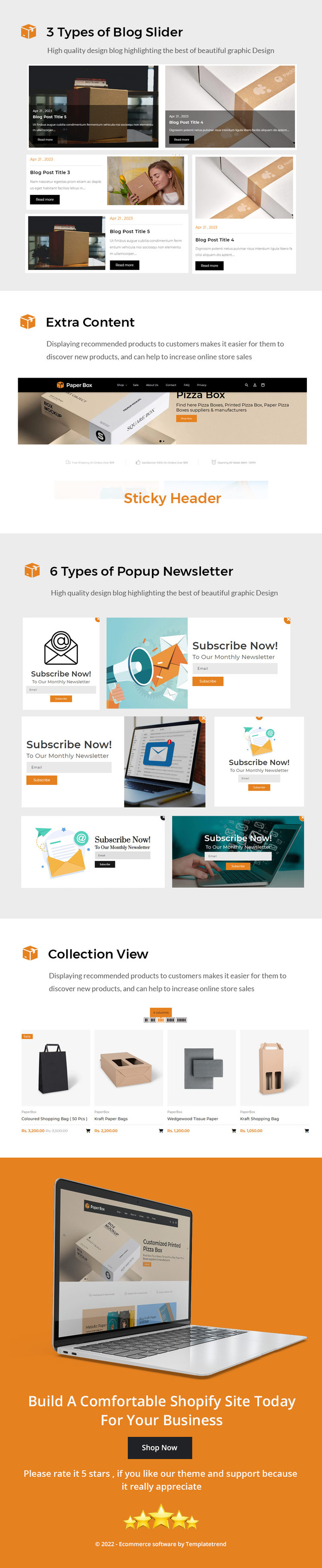 Paperbox Printing Krafted Paper Book Shopify OS Theme #330799-2