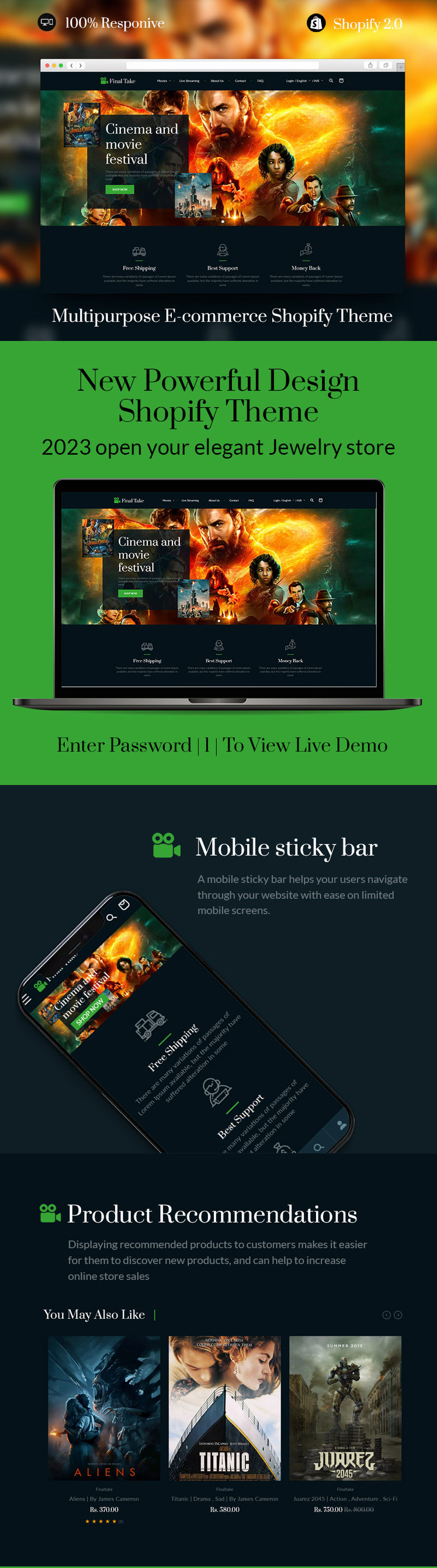 Final Take Digital Audio Video Movie Photo Shopify Theme #335836-1