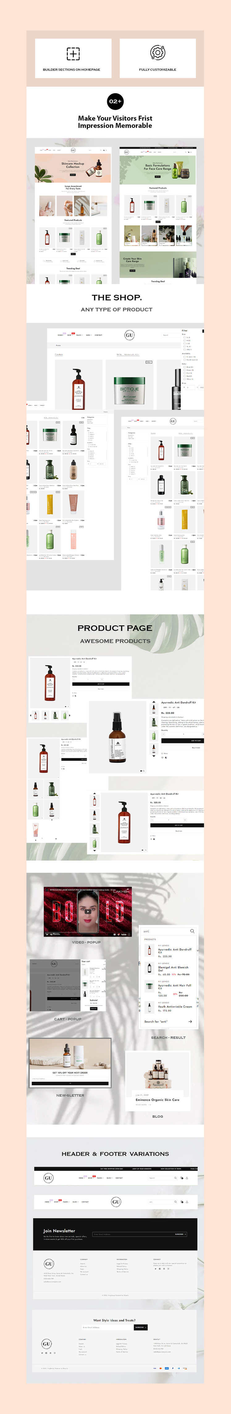 Glowup Beauty Shopify Theme #278425-2