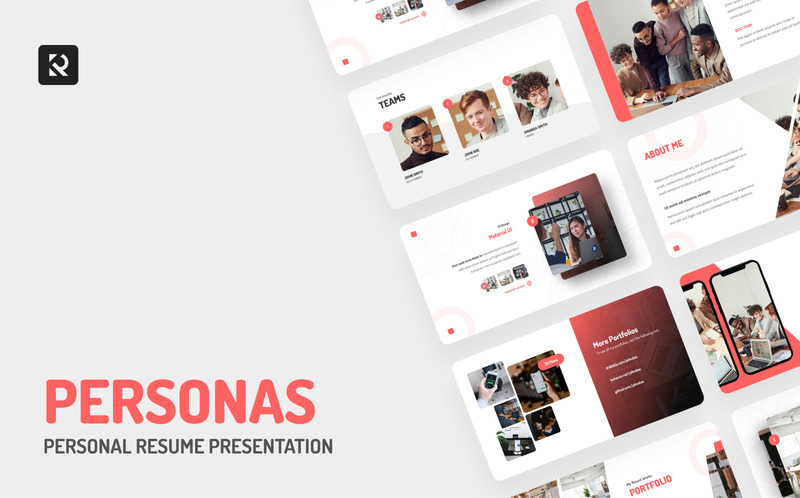 Personas Personal Resume PowerPoint Template - Features Image 1