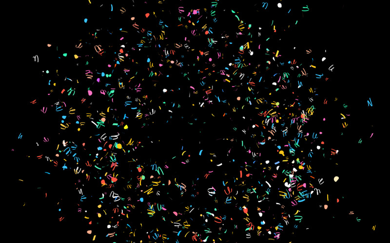Celebration Confetti with Alpha Matte Chanel - Stock Video №107166 - Характеристики зображення 1