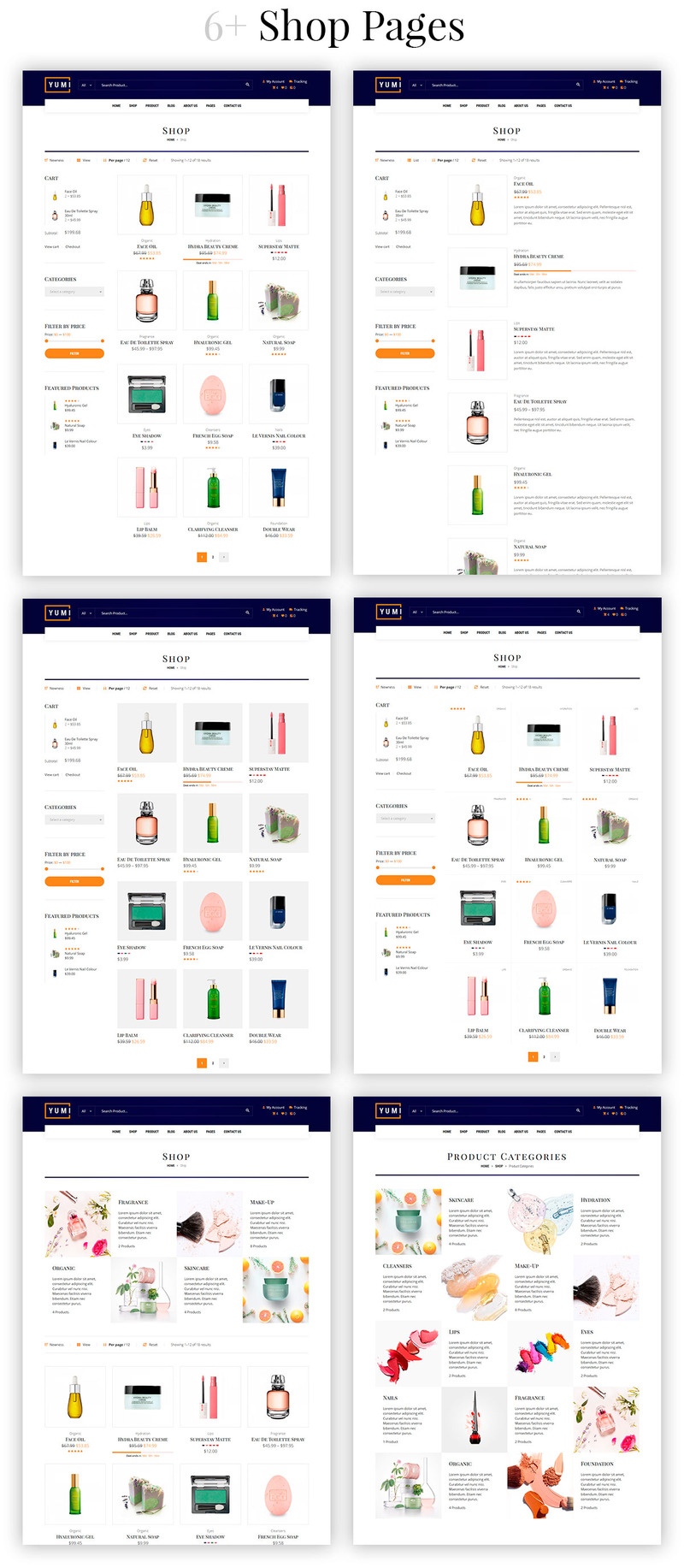 Yumi - beauty & cosmetics WooCommerce Theme - Features Image 2
