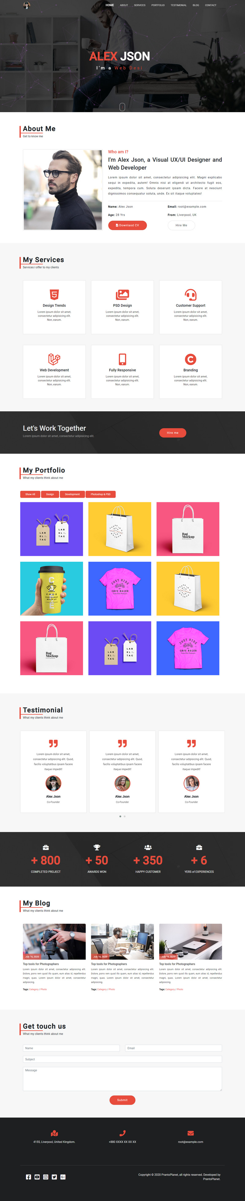 Apollo Landing Page Template - Features Image 1