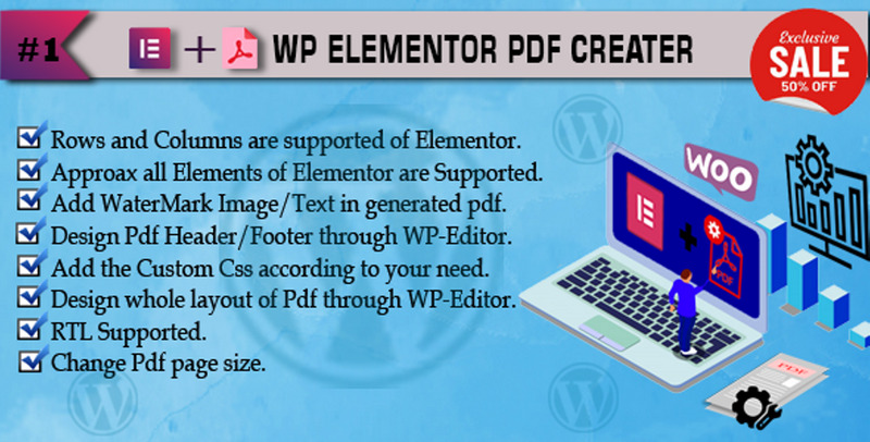Pdf Creator Addon For Elementor WordPress Plugin - Features Image 1