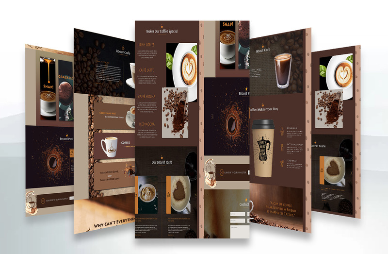 Cafe Coffee House - Kafé PSD PSD-mall - Features Image 1