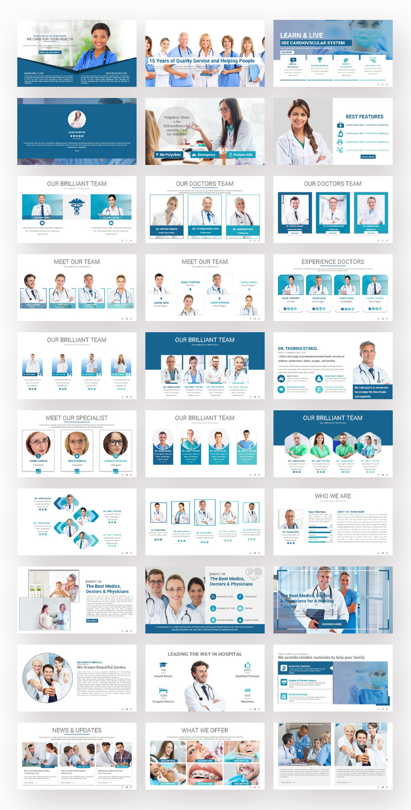 Медицинская презентация шаблон PowerPoint - Features Image 1