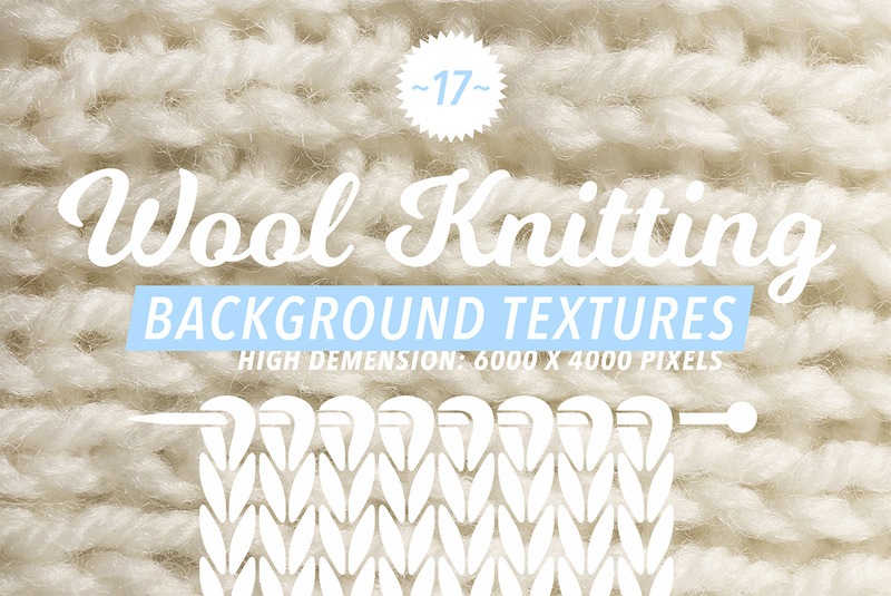 17 Wool Knitting Textures Background - Features Image 1