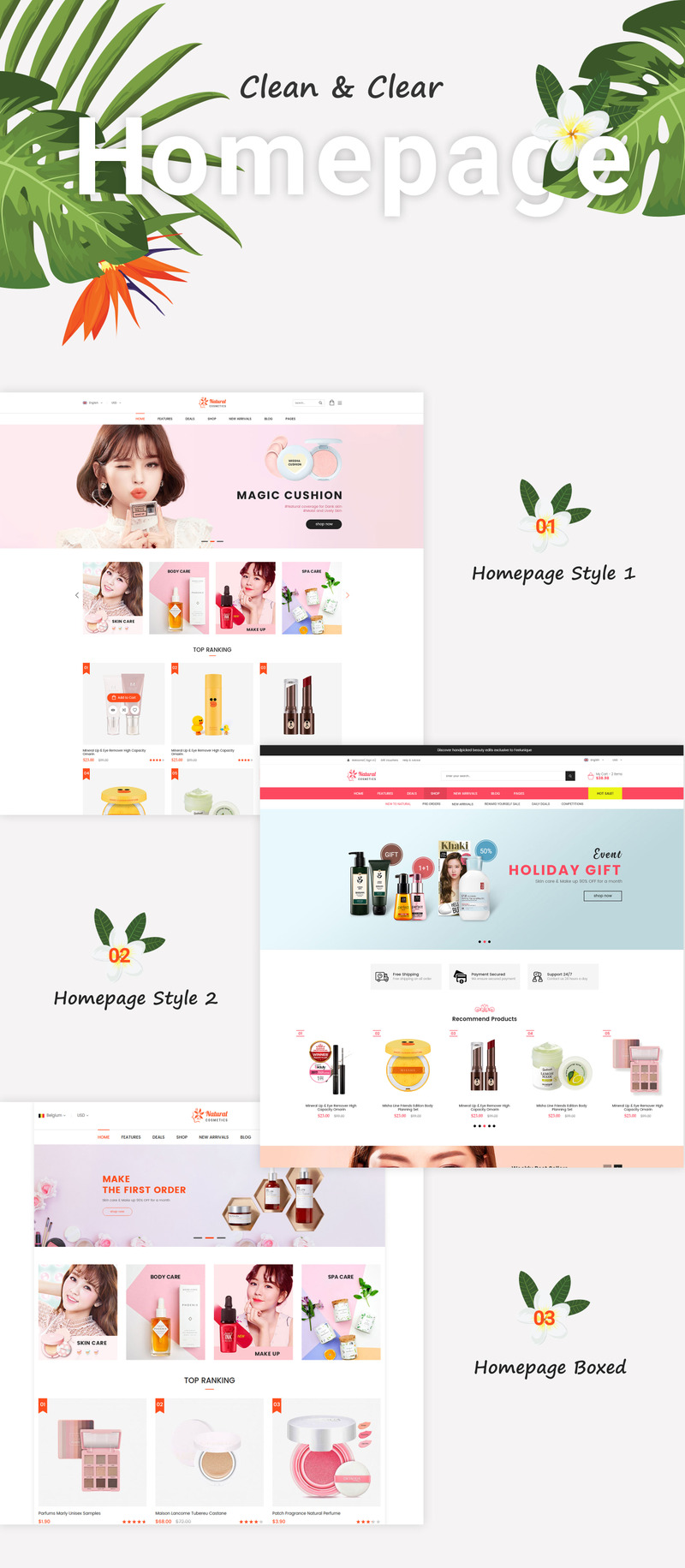 SM Natural - Responsive Cosmetics Magento Theme - Features Image 1
